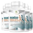KIT C/5 Magnésio Dimalato Premium 60 Cápsulas - Fits Life