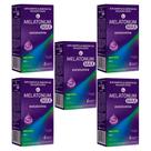 Kit c/5 Melatoninas Melatonum Max 30ml Gotas Sabor Menta