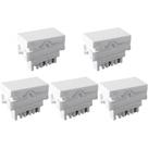 Kit C/5 - Modulo Ilumi Vivaz 1 Paralelo 10A. Branco 7522 Kit C/5 - Modulo Ilumi Vivaz 1 Paralelo 10A. Branco 7522
