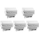 Kit C/5 - Modulo Ilumi Vivaz 1 Tecla Campainha 10A. Branc... Kit C/5 - Modulo Ilumi Vivaz 1 Tecla Campainha 10A. Branc...