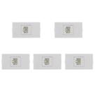 Kit C/5 - Modulo Peesa Alfa 1422 Tomada P/Infor Rj45 Kit C/5 - Modulo Peesa Alfa 1422 Tomada P/Infor Rj45