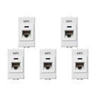 Kit C/5 - Modulo Soprano Ilus (Rj45 Cat6) 5Tg99100 Kit C/5 - Modulo Soprano Ilus (Rj45 Cat6) 5Tg99100
