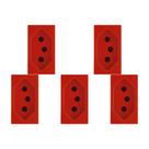 Kit C/5 - Modulo Soprano Ilus (Tomada 10A Vermelho) 5Ub99007