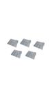 Kit C/5 Pacotes Placas Sanitário Pet Grades De Fixação Expansiva Cinza