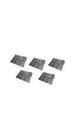 Kit C/5 Pacotes Placas Sanitário Pet Grades De Fixação Expansiva Preto