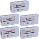 KIT C/ 5 PAPEL TOALHA TOPPEL 2 DOBRAS 20x21cm 100% CELULOSE FIBRAS NATURAIS