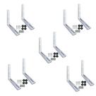 Kit c/ 5 Pares do Suporte de Polímero c/ Fibra de Vibro e Anti UV p/ Ar Condicionado de 7 a 18 mil BTUs 45cm