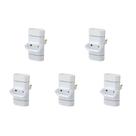 Kit C/5 - Pino 3 Saidas 2 Polos Perlex ''T'' Branco 245Br