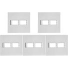 Kit C/5 - Placa Conjunto Modular Ilumi Vivaz 4X4 1 Modulo...