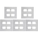 Kit C/5 - Placa Conjunto Modular Ilumi Vivaz 4X4 - 2 Modu... Kit C/5 - Placa Conjunto Modular Ilumi Vivaz 4X4 - 2 Modu...