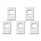 Kit C/5 - Placa Perlex Branca 4X2 (2 Saida+Tomada) 23Pl3It