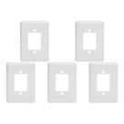 Kit C/5 - Placa Perlex Branca 4X2 (3 Saida Ou 1 Saida+Tomada .. Kit C/5 - Placa Perlex Branca 4X2 (3 Saida Ou 1 Saida+Tomada ..
