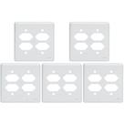 Kit C/5 - Placa Perlex Branca 4X4 (4 Tomadas) 23Pl22T 23P...