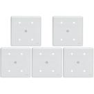 Kit C/5 - Placa Perlex Branca 4X4 (Cega+Furo) 23Pl00/66