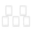 Kit C/5 - Placa Pial Pop Branca 4X2 - 3 Modulos Juntos Lgp23
