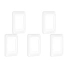 Kit C/5 - Placa Pial Pop Branca 4X2(3Modulo Horizontal) L...