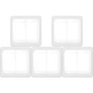 Kit C/5 - Placa Pial Pop Branca 4X4 - 3 Modulos+3 Modulos...