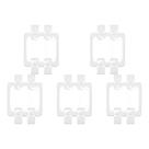 Kit C/5 - Placa Pial Pop Branca 4X4 - Cega Lgp40
