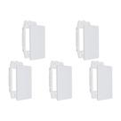 Kit C/5 - Placa Steck Linha Stella Branca 4X2 - Cega Com ...
