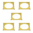 Kit C/ 5 Porta Grelha Caixilho Ralo Click 10x10 Inox Dourado Kit C/ 5 Porta Grelha Caixilho Ralo Click 10x10 Inox Dourado