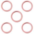 Kit C/5 Porta Grelha Caixilho Ralo Redondo 10cm Inox Rose