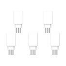 Kit C/5 - Protetor De Surto Plug 2P+T 10A Qualitronix Bra...