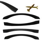Kit c/ 5 Puxadores para Gavetas e Portas de Armários Baumino 160mm e Parafusos COR:PRETO