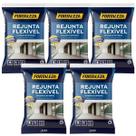 Kit c/5 rejuntes cinza 1kg - fortaleza mk