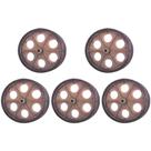 Kit C/5 - Roda Para Carrinho Feira Pc