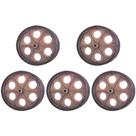 Kit C/5 - Roda Para Carrinho Feira Pc