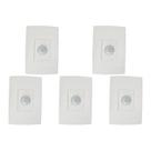 Kit C/5 - Sensor Qualitronix Parede Embutir Foto 180O. Qi2M