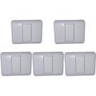 Kit C/5 - Sistema Perlex Branca (Placa 2X2 Cega 0) 30Pl0Br Kit C/5 - Sistema Perlex Branca (Placa 2X2 Cega 0) 30Pl0Br