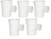 Kit C/5 Te de Redução Esgoto 100mm X 50mm - Plastilit *914*