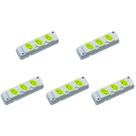 Kit C/5 - Tomada Barra Fiolux 2P+T. 20A. Tripla Cinza/Verde