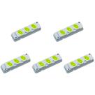 Kit C/5 - Tomada Barra Fiolux 2P+T. 20A. Tripla Cinza/Verde