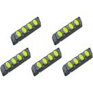 Kit C/5 - Tomada Barra Fiolux Quadrupla 2Polos+T20A Preto