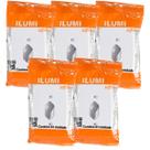 Kit c/5 tomadas ilumi bipolar 10a branca completa com placa