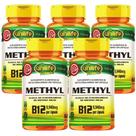 KIT C/5 Un. Vitamina B12 Metilcobalamina 60 Cápsulas Vegano - Unilife