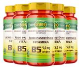 Kit C/5 Vitamina B5 Ácido Pantotênico 60 Caps Vegano Unilife