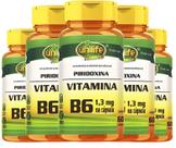 KIT C/5 Vitamina B6 Piridoxina 500mg 120 Caps Vegan Unilife KIT C/5 Vitamina B6 Piridoxina 500mg 120 Caps Vegan Unilife