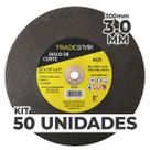 Kit c/ 50 Disco de Corte Metal 12" 300x3,0 mm Furo 19,05 mm
