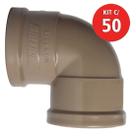 Kit C/ 50 Joelho Soldavel 90 20mm Multilit