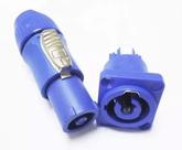 Kit c/50 powercom azul 25 macho + 25 femea