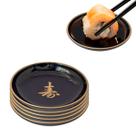 Kit C/ 56 Molheira Redonda Preta para Shoyu ou Molhos 50 ml