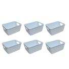 Kit C/6 Cesto Organizer 900 Ml - Branco