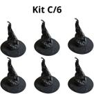 Kit C/6 Chapéu de Bruxa Mago Gandalf Retorcido Halloween Kit C/6 Chapéu de Bruxa Mago Gandalf Retorcido Halloween