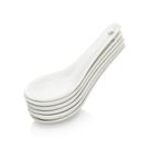 Kit C/6 Colheres Finger Food de Porcelana P/ Petiscos Sobremesas e Aperitivos Hauskraft