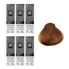 Kit C/6 Colorações Prof Color Nano Infusion 7.17 Louro Médio Acinzen Marrom Yamá