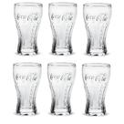 Kit c/6 Copos Coca-cola 470ml Contour Nadir Vidro Transp.