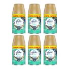 Kit C/6 Desodorizador Glade Automatic Spray Refil Frescor de Águas Florais 260ml